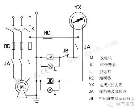 电接点压力表控制水泵接线图