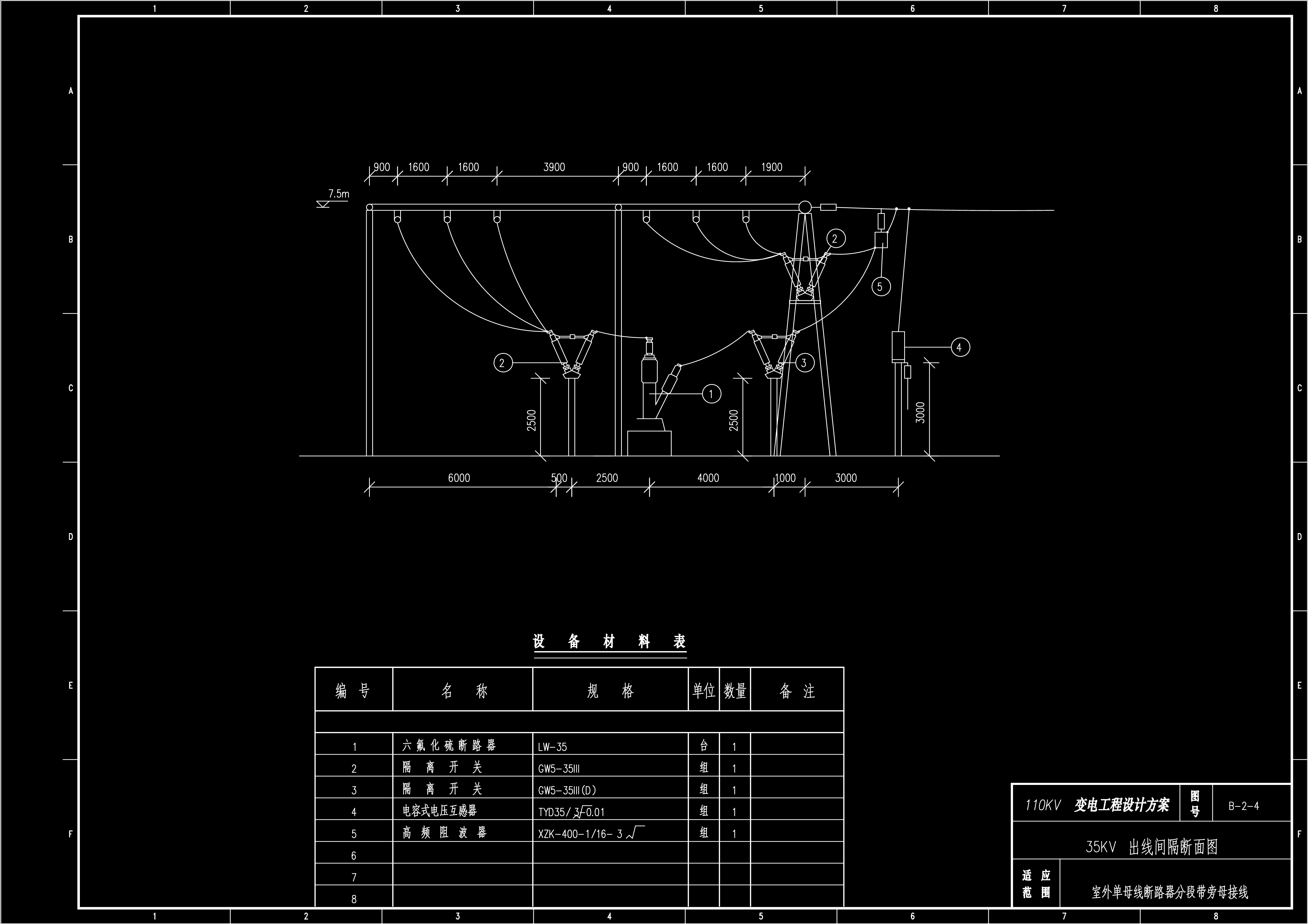 110kv变电站典型设计图纸—35kv部分
