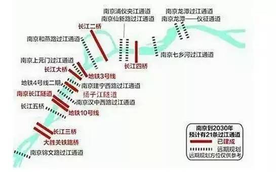 南京规划建设21条过江通道,未来过江不再"难"