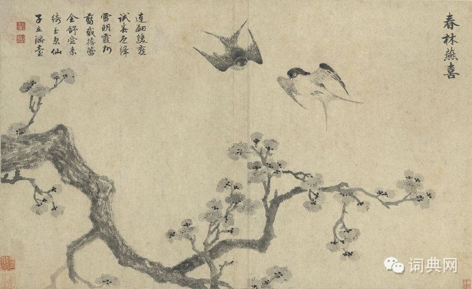 文徵明《花卉册》,国画精品