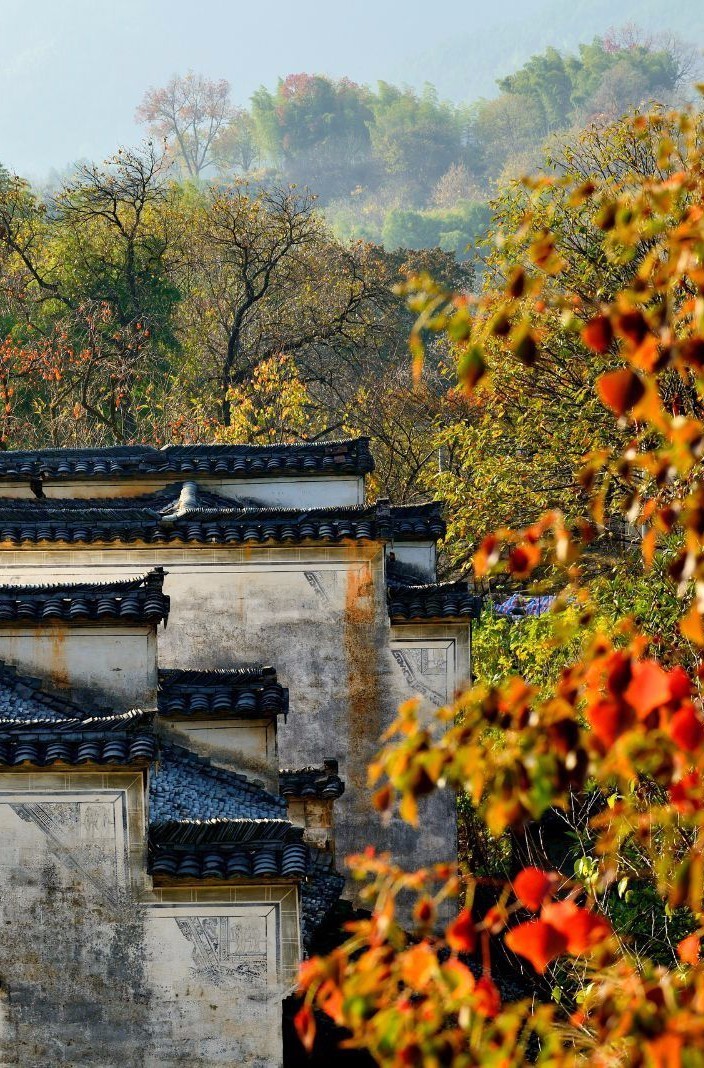 宏村  水墨画般的乡村秋景