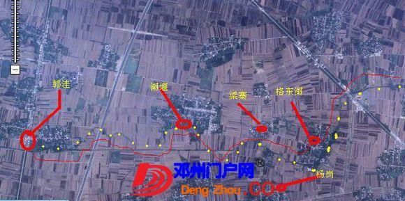 从卫星图上发现的邓州水文遗迹,有知道的吗图片