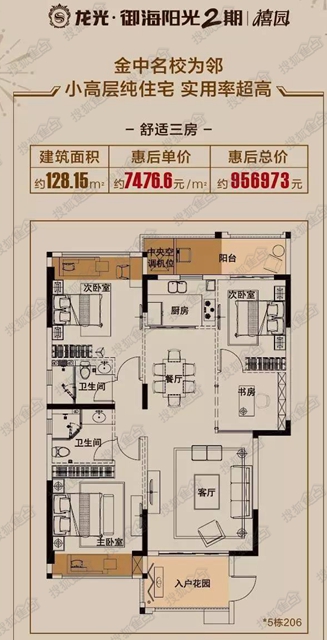 龙光御海禧园99146㎡户型品鉴项目已建至6层