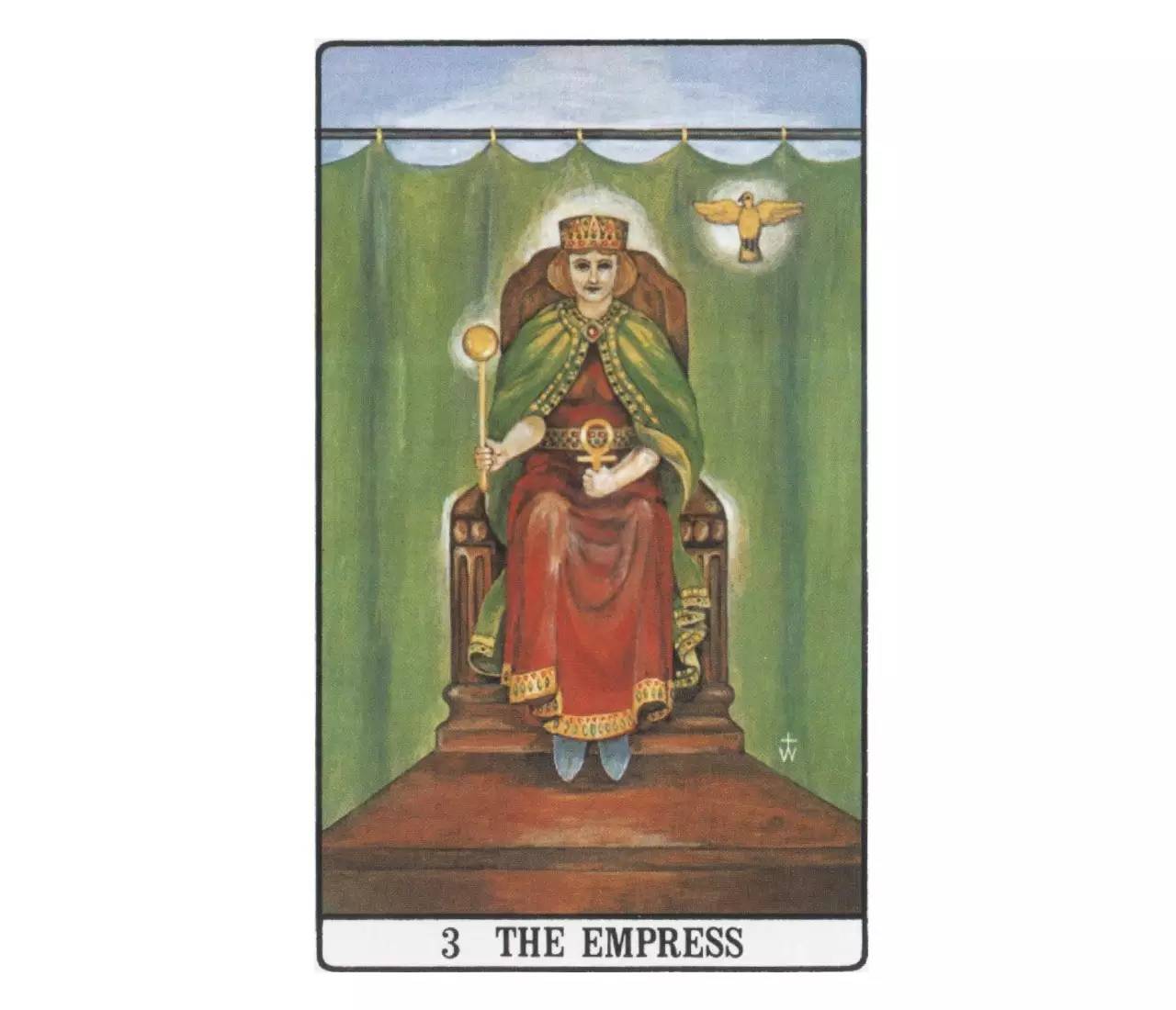 the empress (女皇)请闭上双眼,连做三个深呼吸,自问:"我潜意识中的