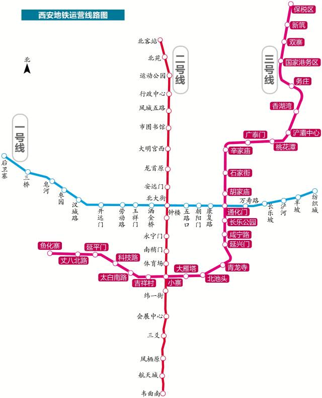 好消息西安地铁3号线11月8号正式开通全程票价8元