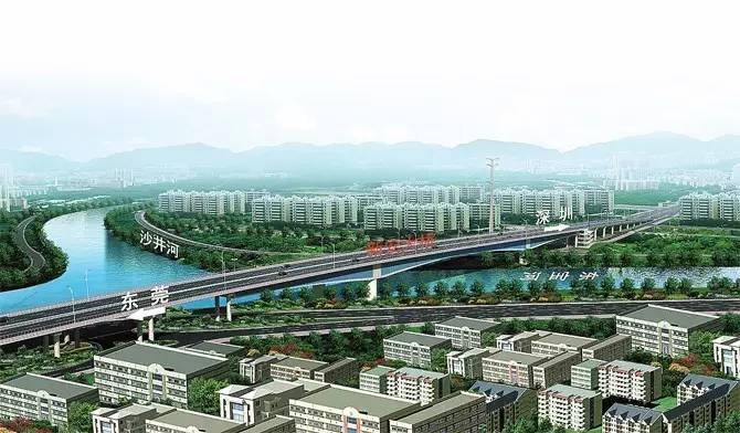 (东宝河大桥 建成的东莞沿海公路,将成为连接