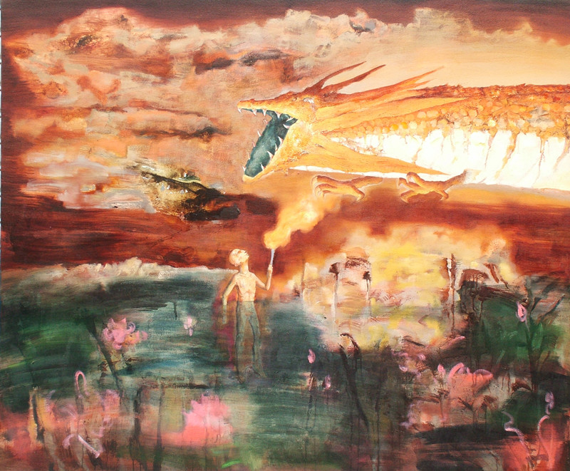 红龙no.2 180x150cm 布面油画 2005年创作