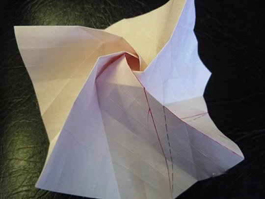 日本折纸大师的复杂玫瑰花折纸教程步骤图解-