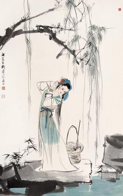 刘旦宅国画十美人:十岁就办画展,功底您觉如何?