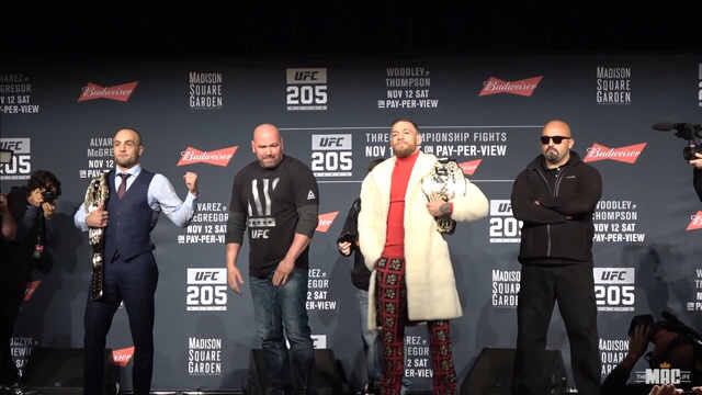 UFC205发布会康纳麦格雷戈:我就是王中之王