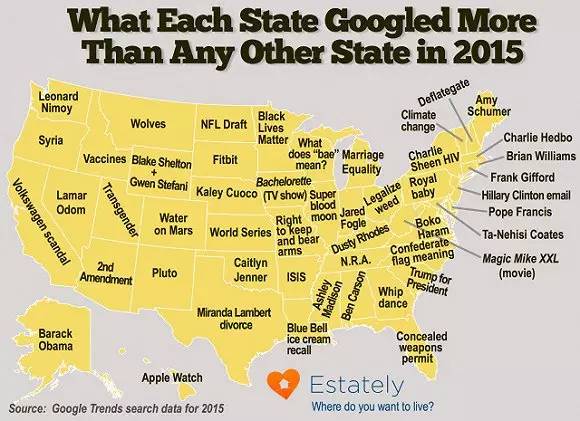 18张地图带你一分钟了解美国各州风情,太涨姿