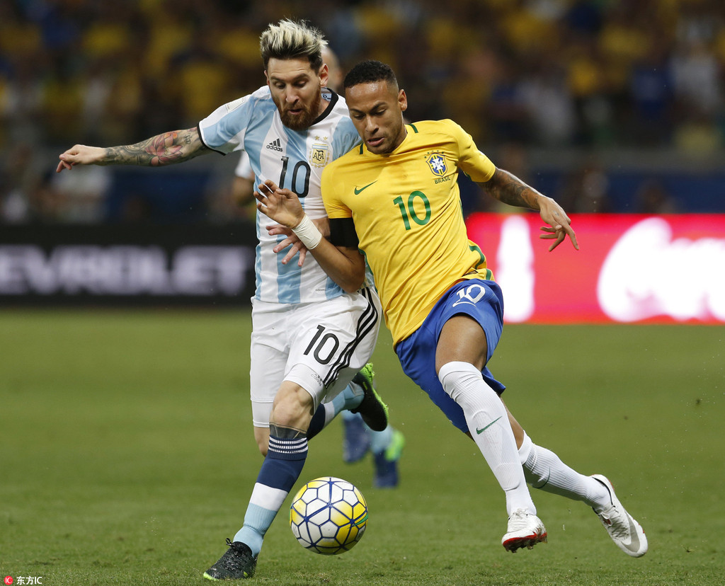 世界杯预选:巴西3-0阿根廷