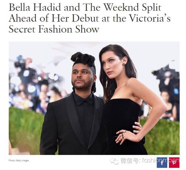 bella hadid和the weeknd分手啦?然而即将要在维秘