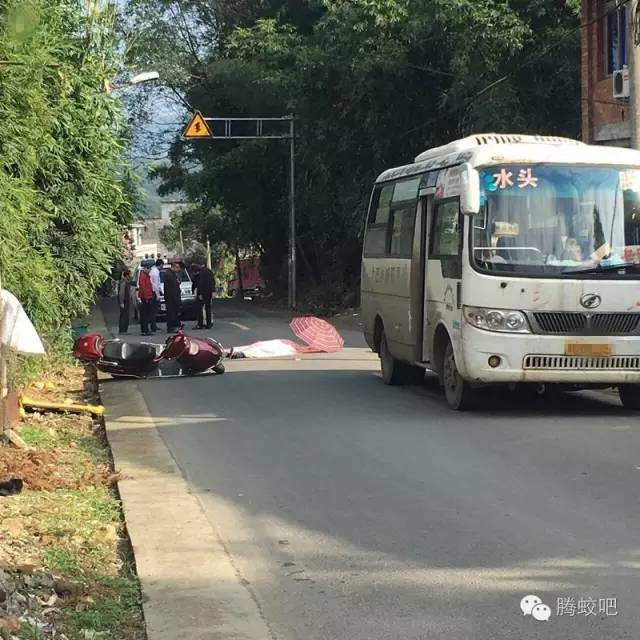 腾蛟青湾路段发生一起严重车祸!一人当场死亡