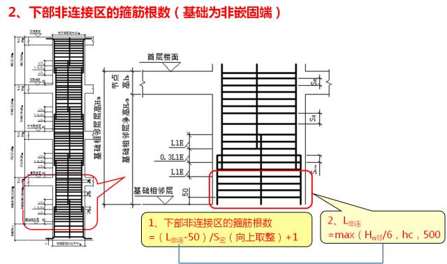 柱子纵筋搭接长度怎么计算_柱子插筋预留搭接长度(2)