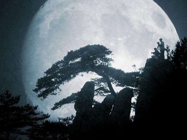 没有等来"超级月亮"明月山只好发一波以前的美图