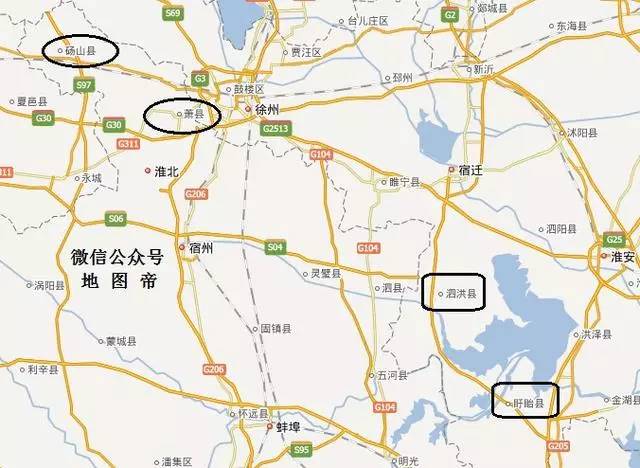 但划界时,山东要把徐州两县的临湖地全给山东,但江苏最后把沛县沿岸都图片
