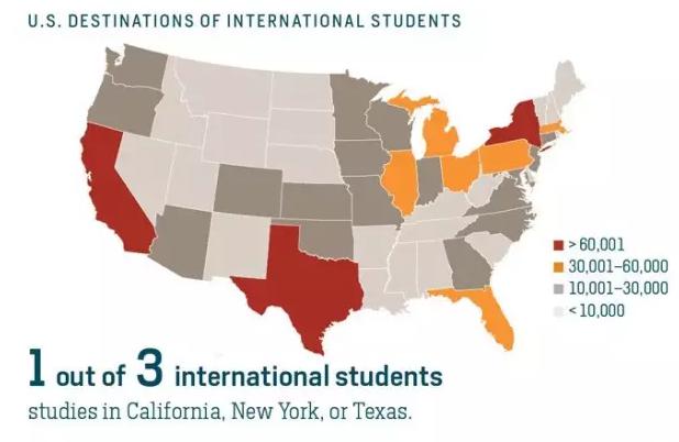 2016美国留学报告:留学生人数最多的美国高校