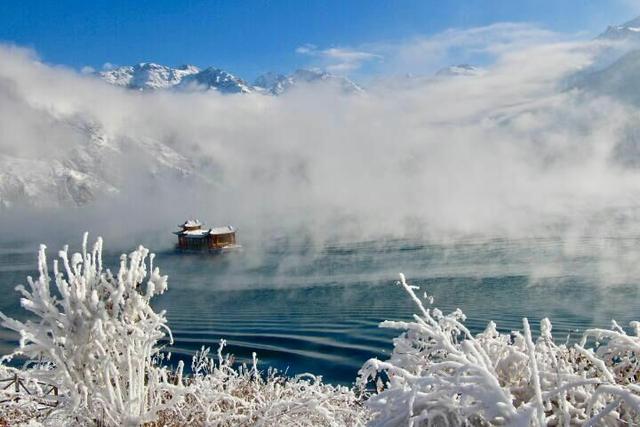如诗如画的新疆天池冬季美景 游客都美哭了