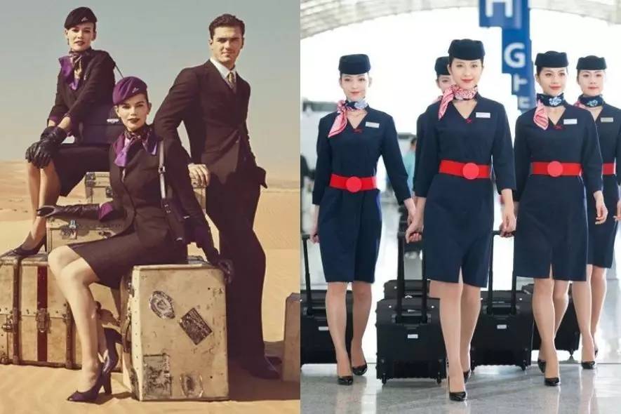 原来不少航空公司的空姐制服都是出自名设计师之手,每套都有独特风格