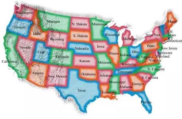 选校,美国各大洲,究竟哪个州值得你一选?