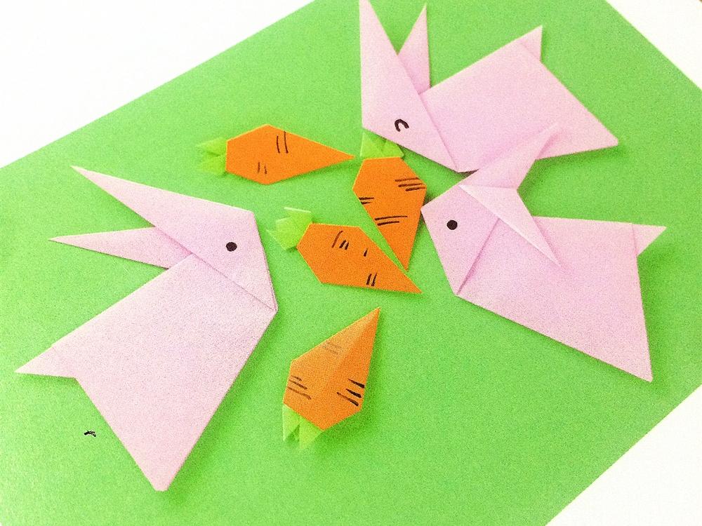 儿童折纸no.1|可爱小兔子,史上最简单的折法!