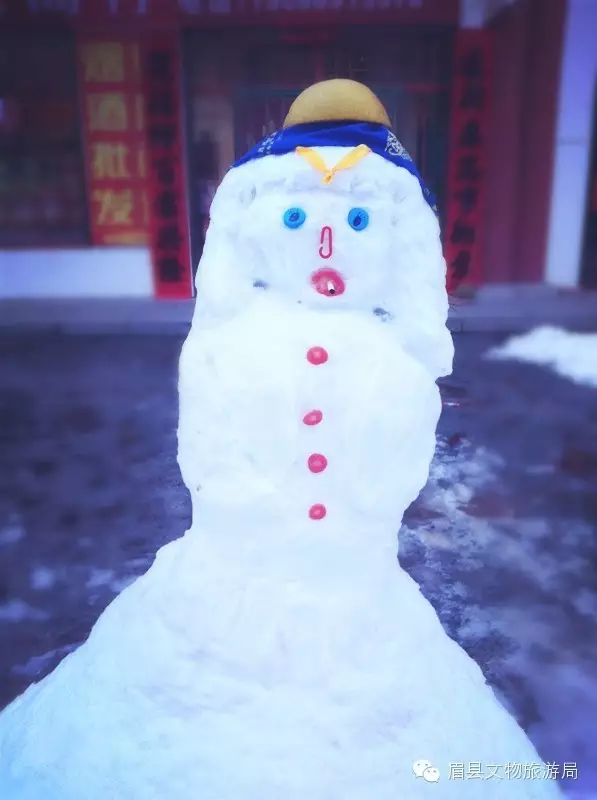 陕西眉县2016年的第一场雪！数百人在打雪仗