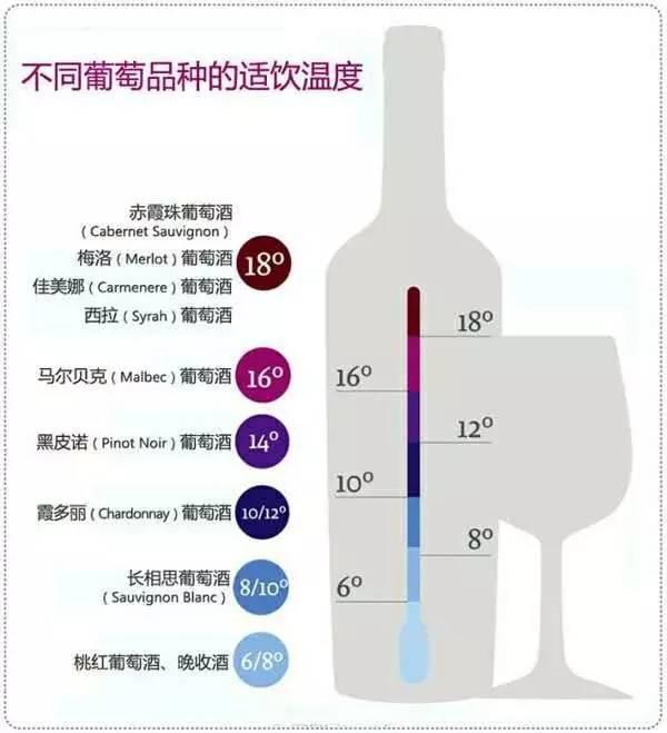 葡萄酒的最佳饮用温度