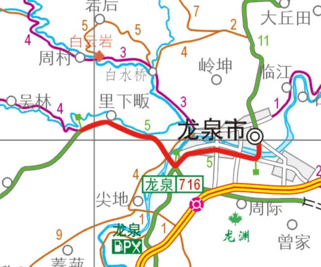 骑游路线:龙泉市人民广场—上垟青瓷小镇—龙泉市人民广场(全长约