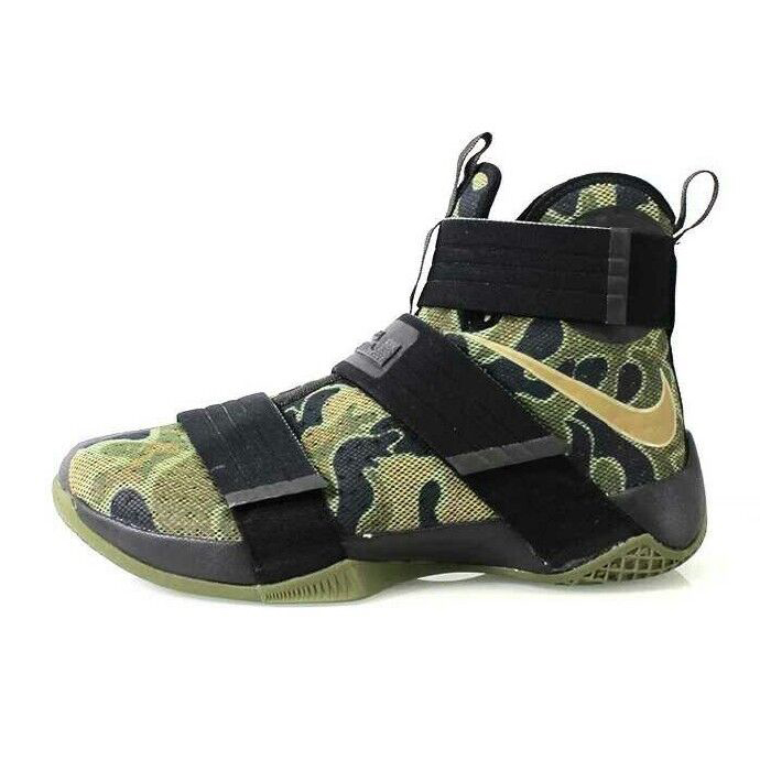 Nike LeBron Soldier 10--绿迷彩配色