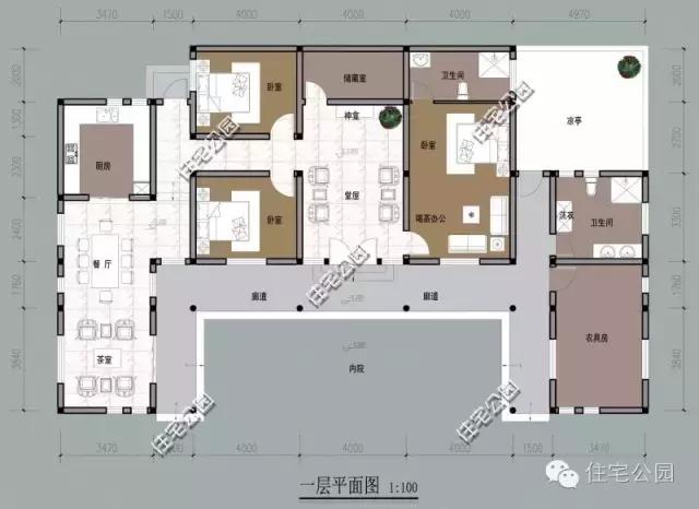 7套农村中式带院子户型,第6套农家院最接地气吗?