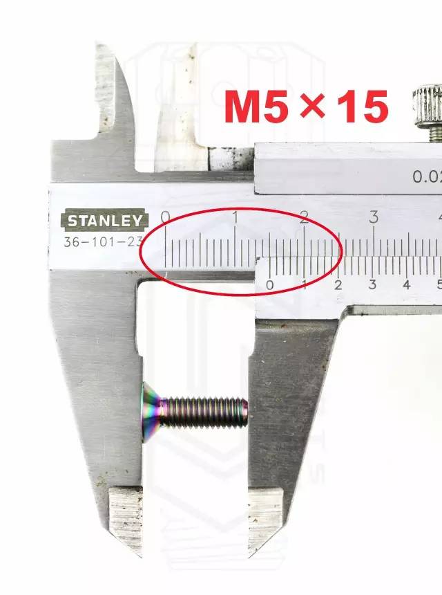 3. 使用 s-parts 螺丝测量卡