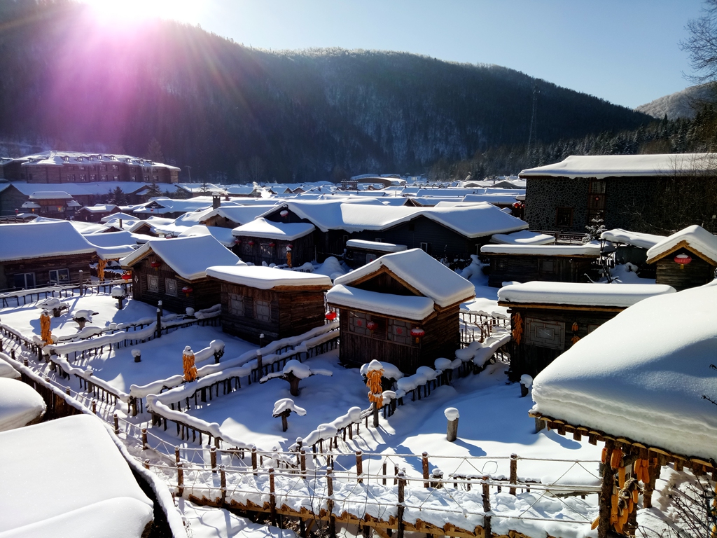 瑞雪兆丰年16年冬季的雪乡美景