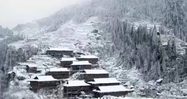 三江雪景非常壮观,尤其是1月,2月天气最冷的时候,可以看到满山的雪景