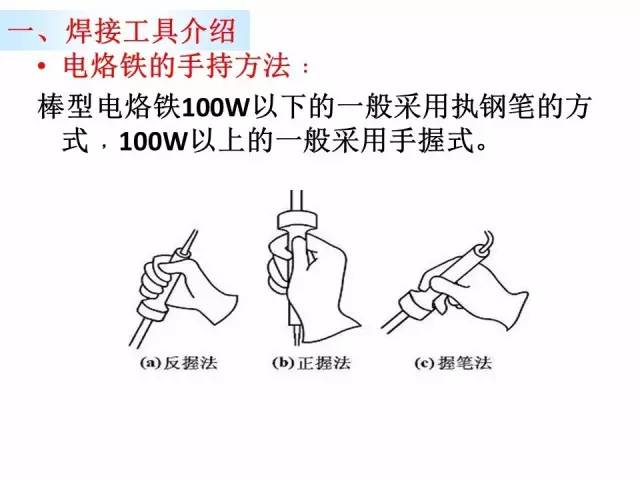 论电烙铁的使用姿势!这才是正确的打开方式!