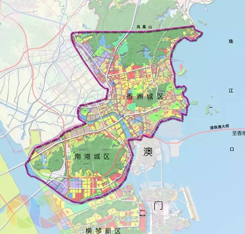 此次规划的范围是珠海市主城区,包括 香洲城区和 南湾城区, 总面积约