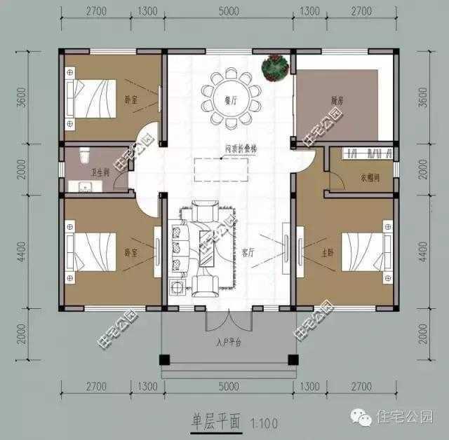 6套农村一层小平房户型,第3套和第5套哪套更好?