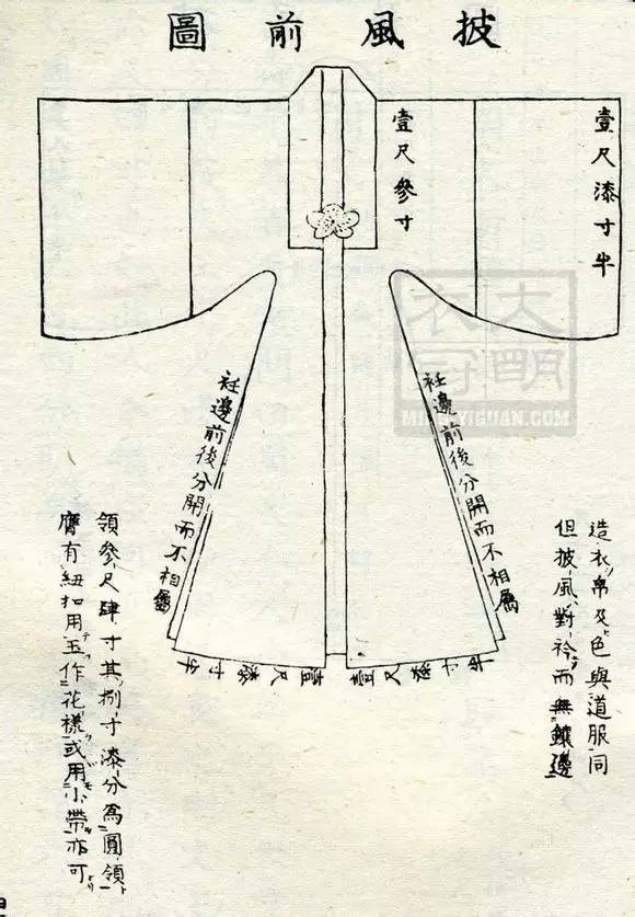 汉服披风的裁剪样板制作教程