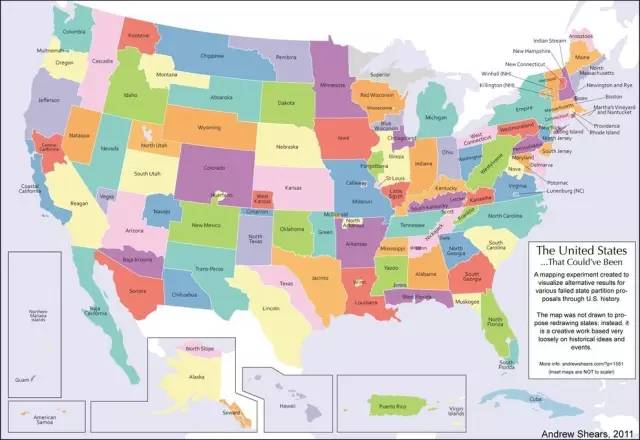 读懂28张趣味地图,3分钟了解美国各州特色