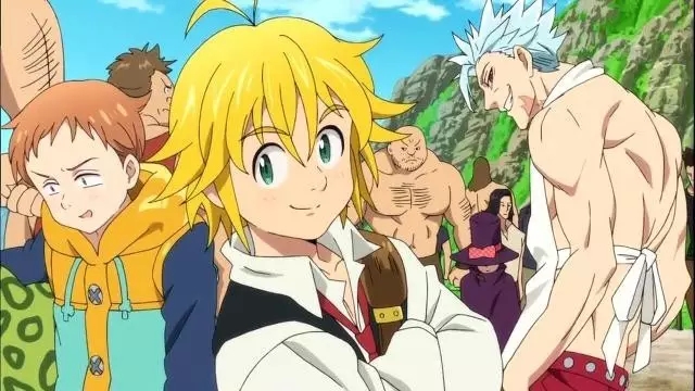 七大罪来我们一起照本宣科一起念:他们分别是梅利奥达斯(meliodas)