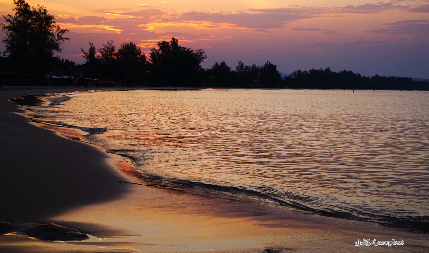 柬埔寨--西哈努克港的日出日落