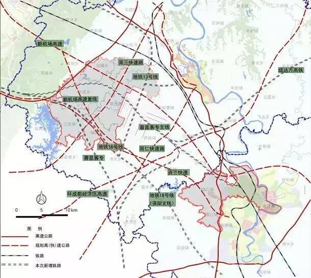 铁路:加快建设蓉京高铁,蓉昆高铁,成渝客专资阳至新机场城际联络线等