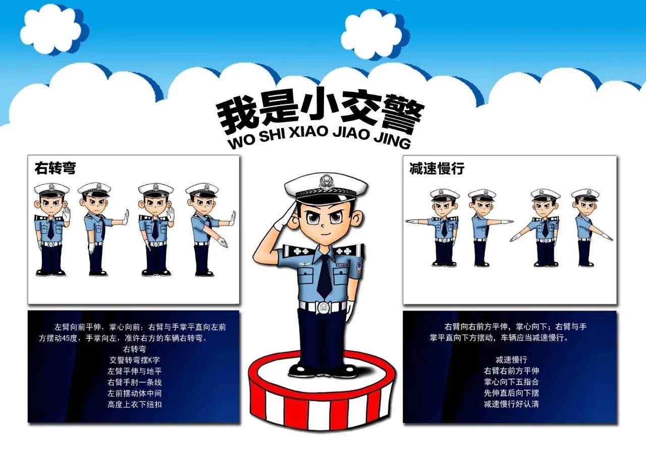 看漫画学交通指挥动作