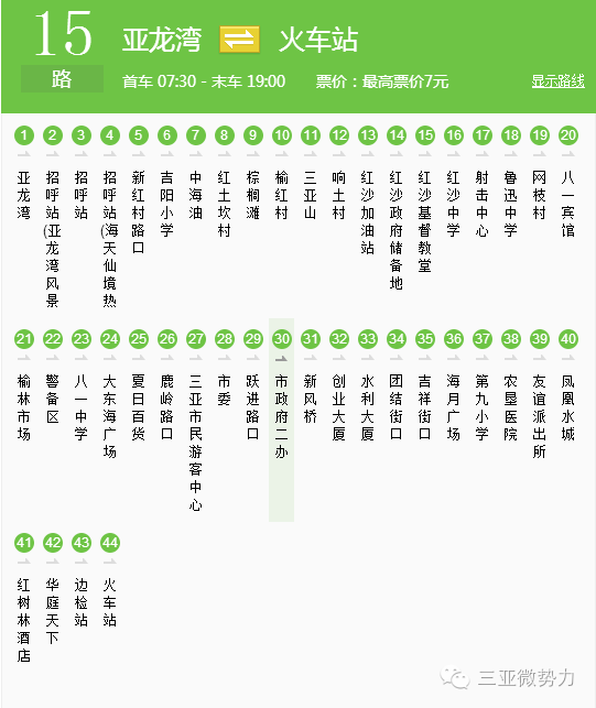 15路公交车三亚市图书馆图书馆站美丽之冠中医院站10路公交车凤凰岛