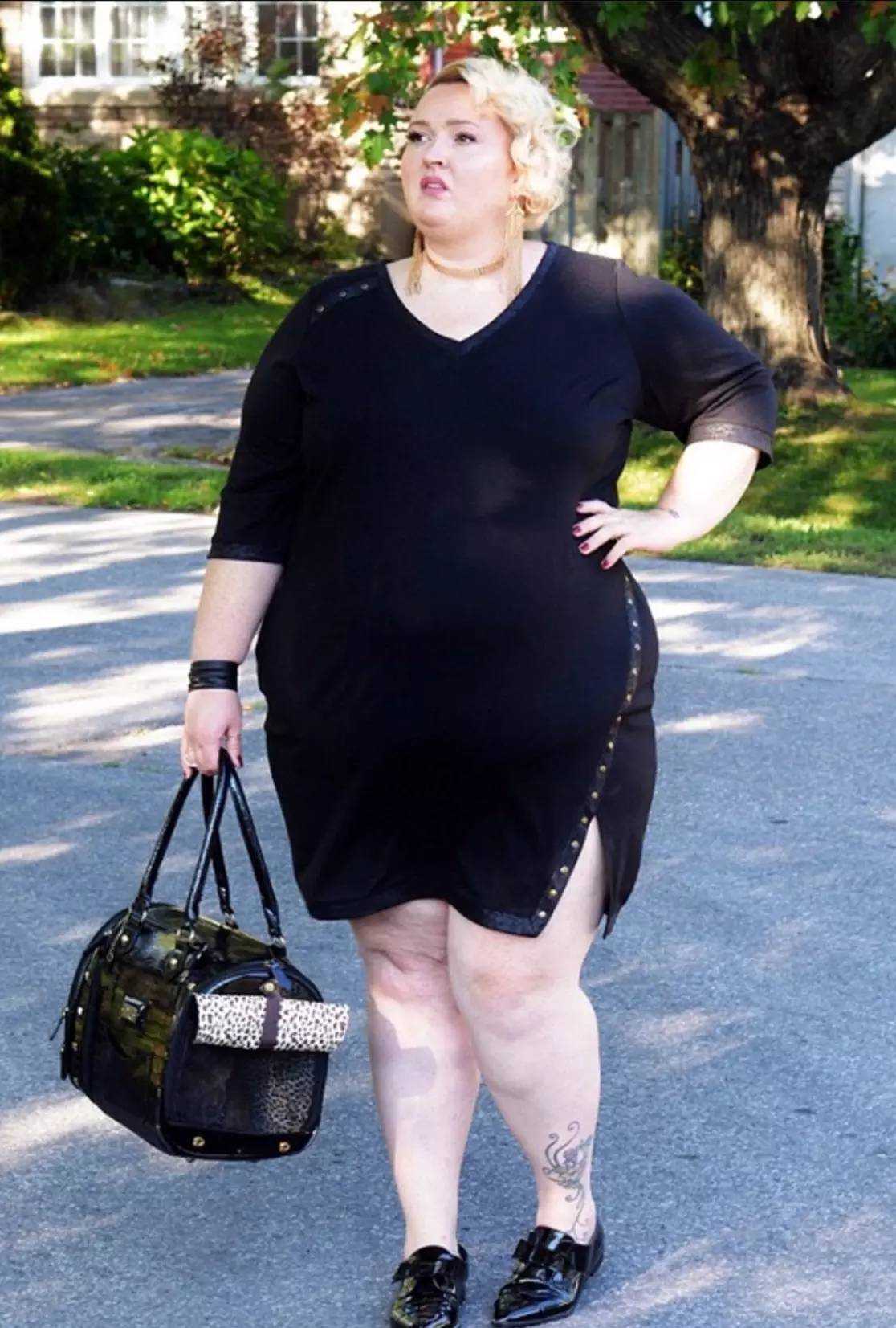 这个200斤的胖妞为什么穿的比你还好看?