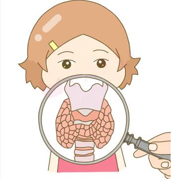自我检查的方法:在甲状腺的地方做一个吞咽动作,如果有一个球状的东西