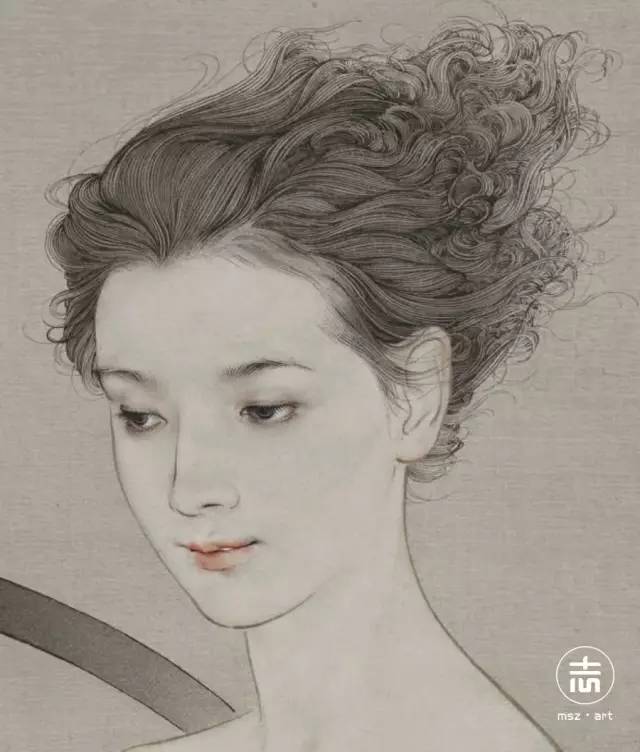 word天,简直美到无法呼吸的女性美,她用工笔画勾勒出