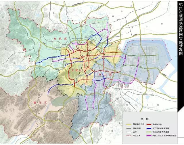 根据《杭州市城市总体规划(2001-2020年)》和相关交通专项规划,目前