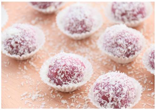 椰香紫薯糯米糍 颜值与美味的小甜点-搜狐吃喝