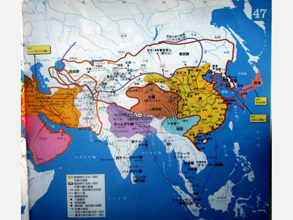 历史 正文  中国古代疆域最为广大的蒙元帝国,在日本的地图上,元朝的图片